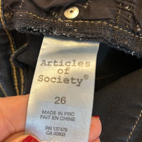 Articles of Society distressed skinny jeans Size 26 EUC - Picture 9 of 11